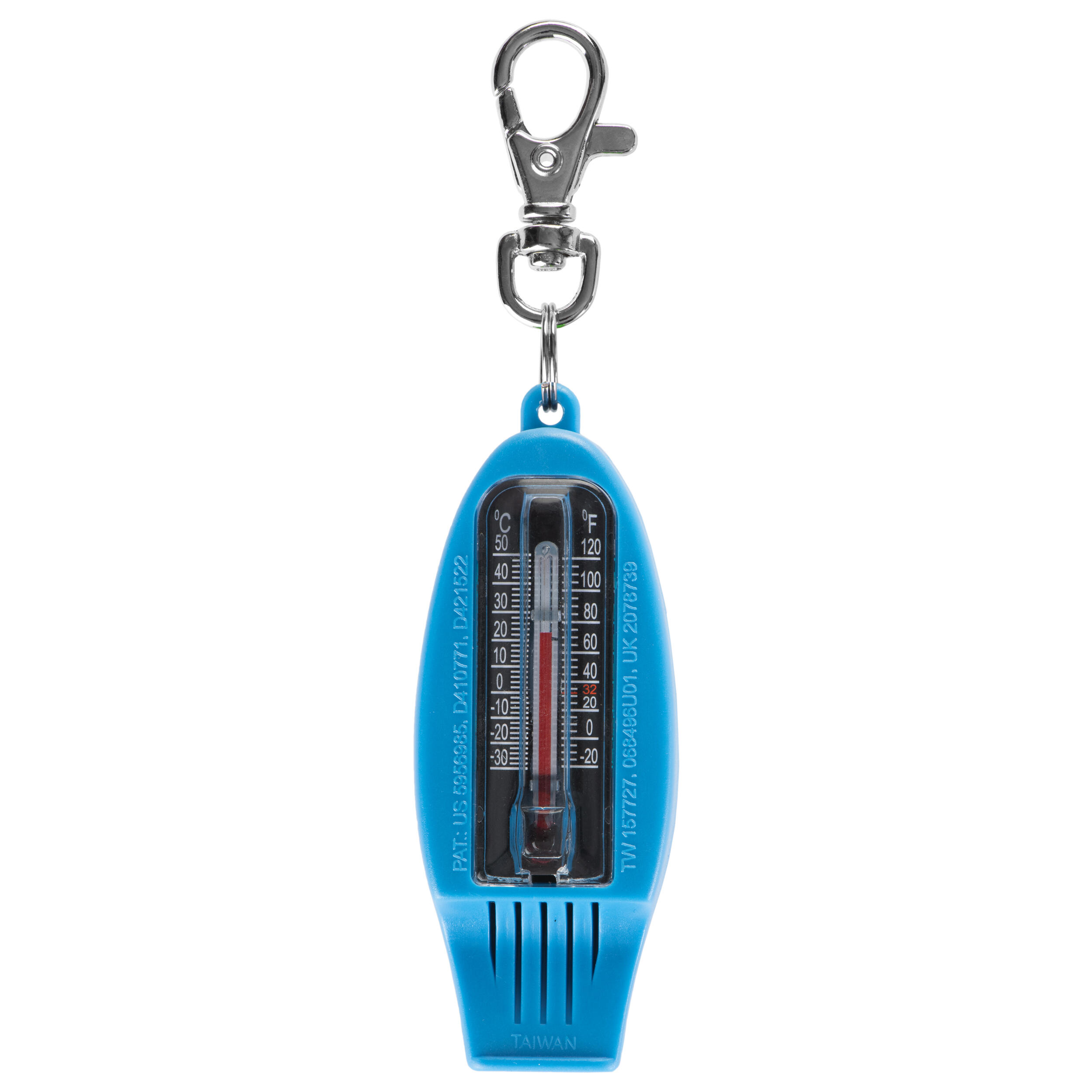 Multi-Purpose Whistle and Compass Blue