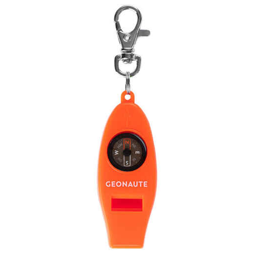 
      50 MULTI-PURPOSE WHISTLE AND ORIENTEERING COMPASS - ORANGE
  