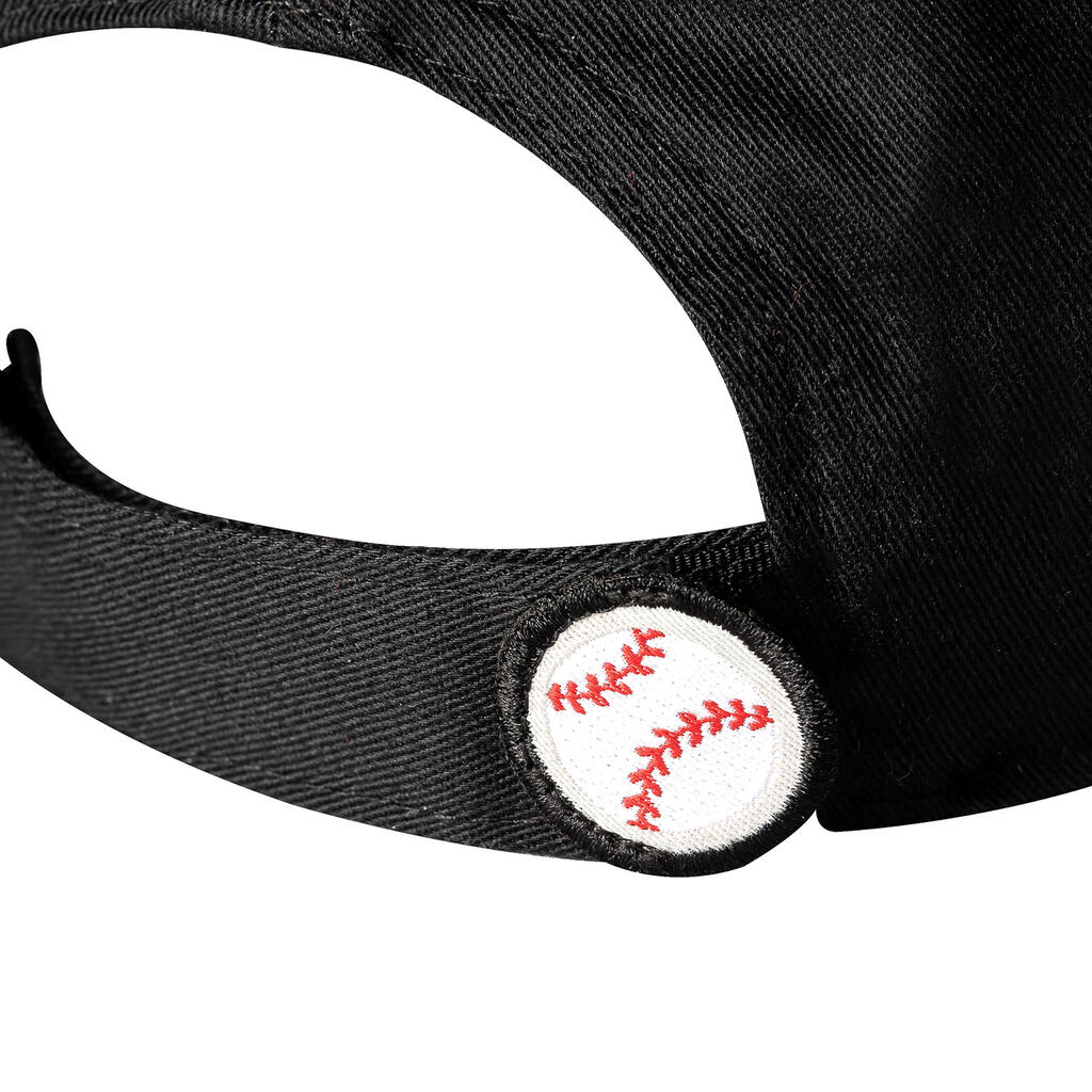 Baseball-Cap BA500 Kinder schwarz 