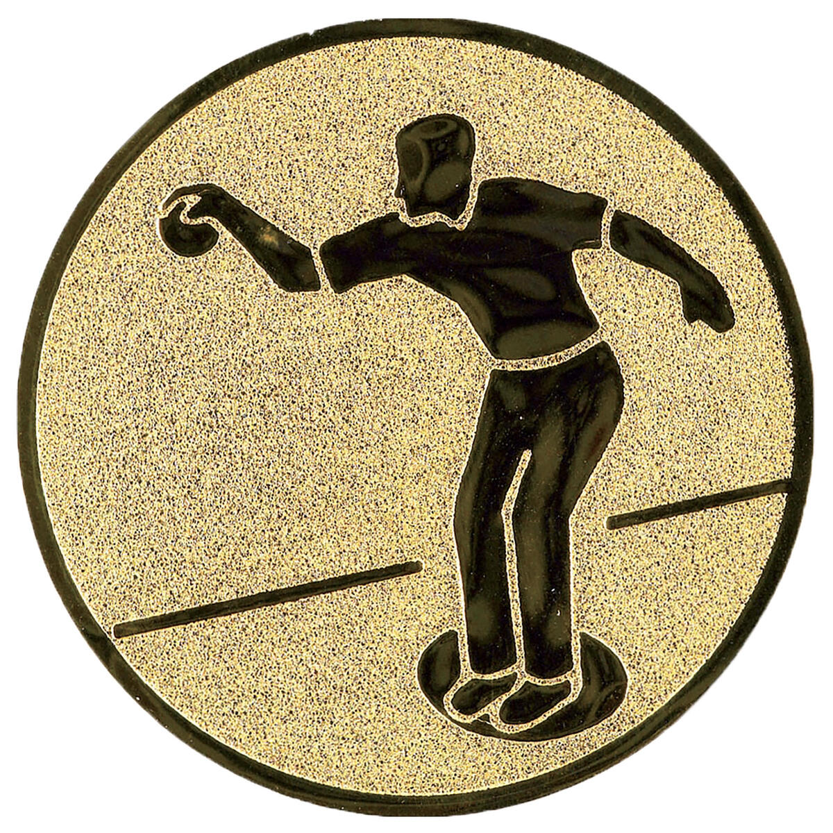 Pastille adhésive personnalisation coupes et médailles pétanque or