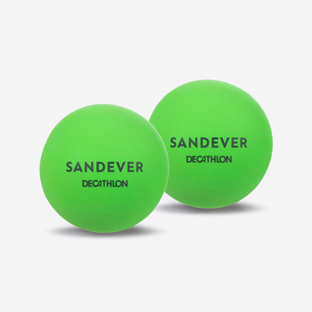 Beach Tennis Ball BTB 100 Twin-Pack - Green