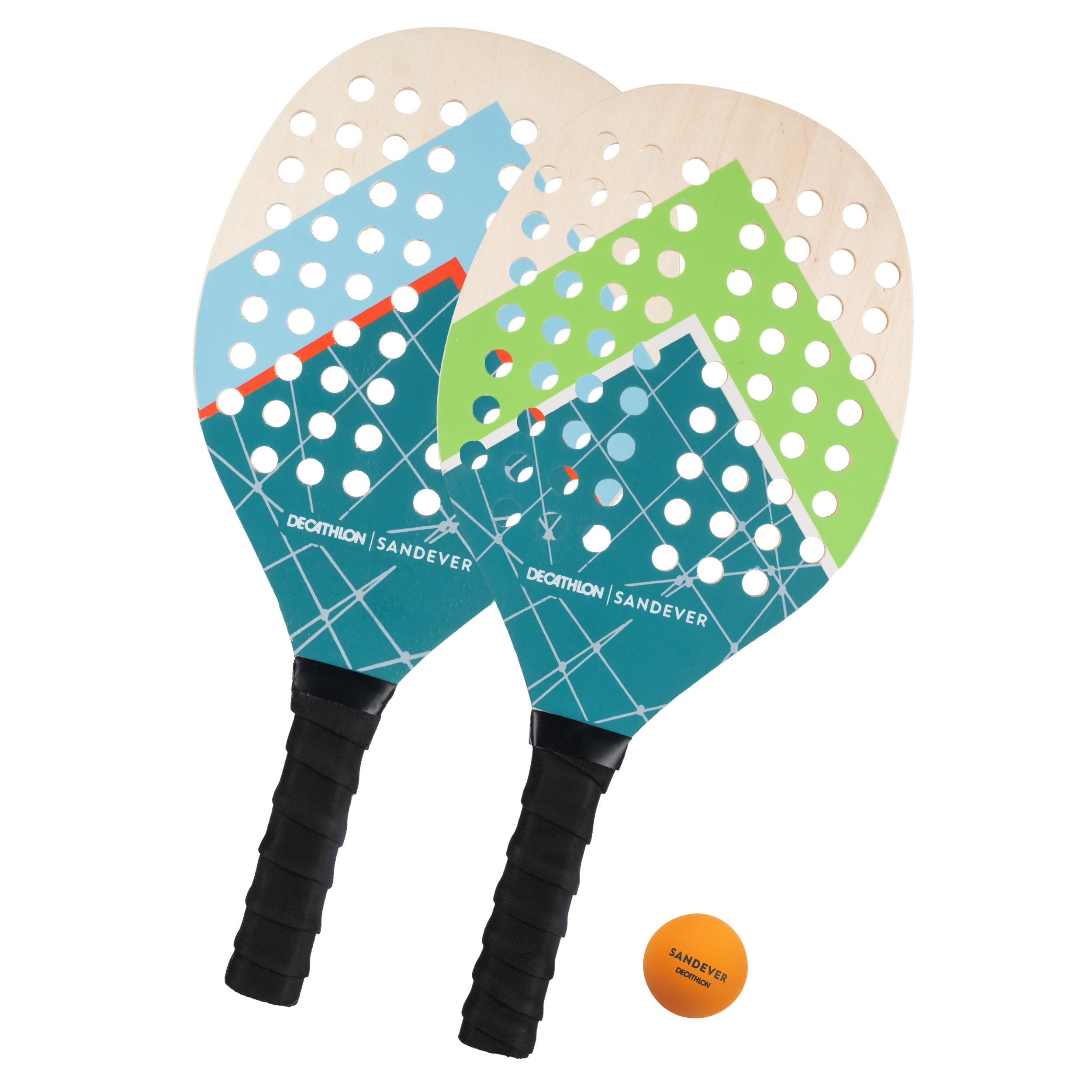 Set palas de tenis playa Experience rojo Sandever Decathlon