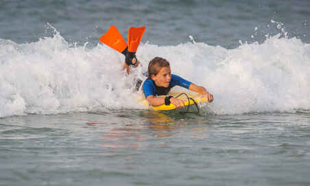 Leash para Muñeca Bodyboard 100 Negro Iniciación