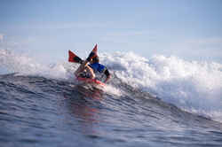 Asymmetrical RIP Bodyboarding Fins orange black