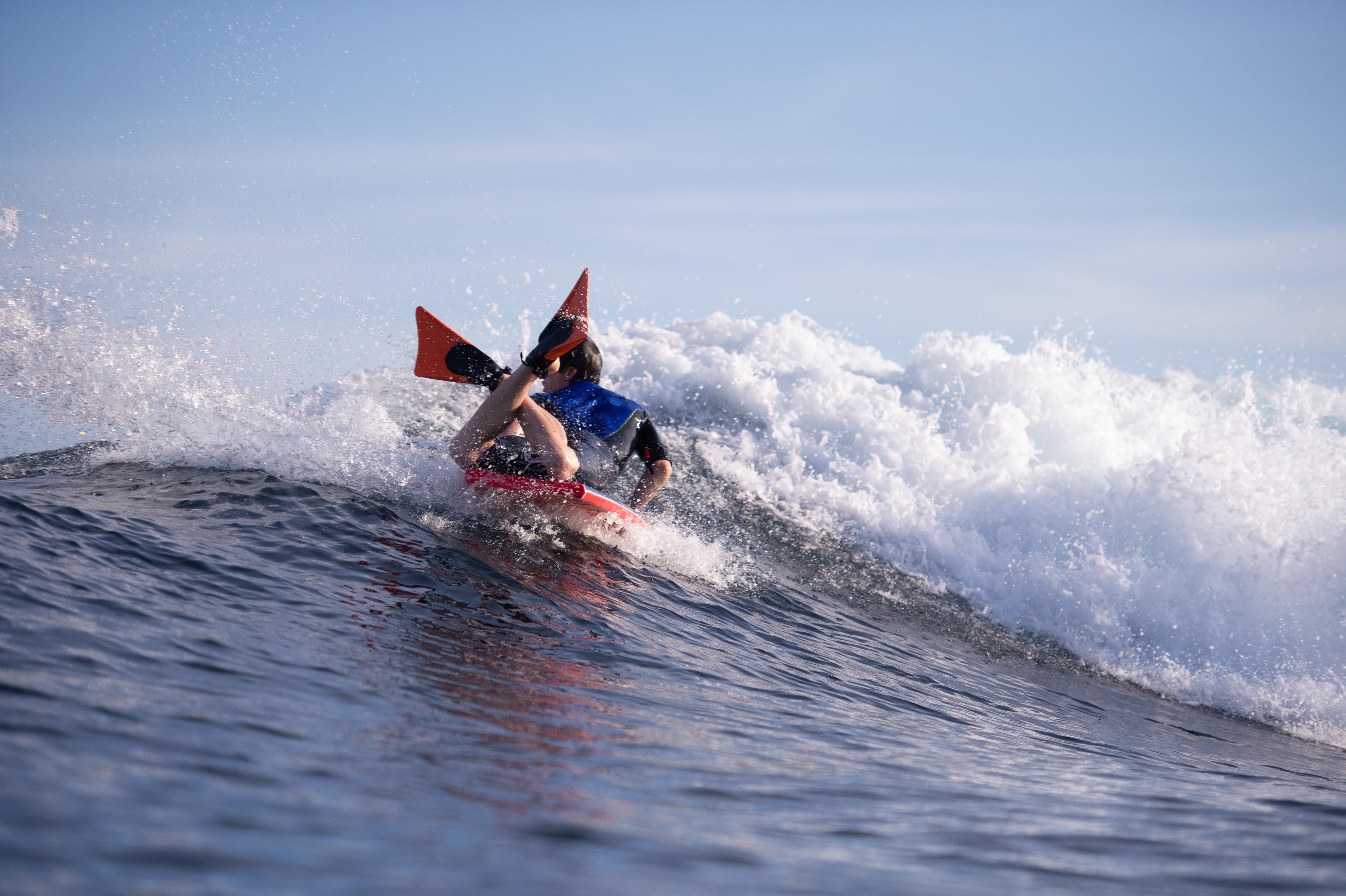 Bodyboarding without deals fins