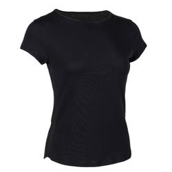 Women's Pilates & Gentle Gym T-Shirt 520 - Black