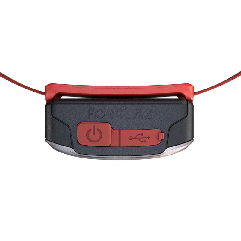 Lanternă Frontală Trekking Bivouac 500 USB 100 lumeni 