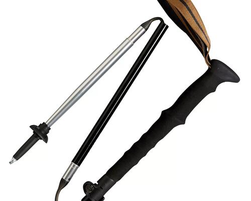 1 bâton ultra compact de trekking - MT500 noir