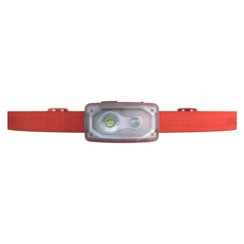 Lampada frontale montagna ricaricabile BIVOUAC 500 USB rossa - 100 lumens