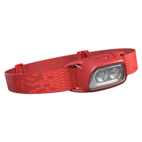 LINTERNA FRONTAL 120 LÚMENES TREK 100 USB RECARGABLE ROJO