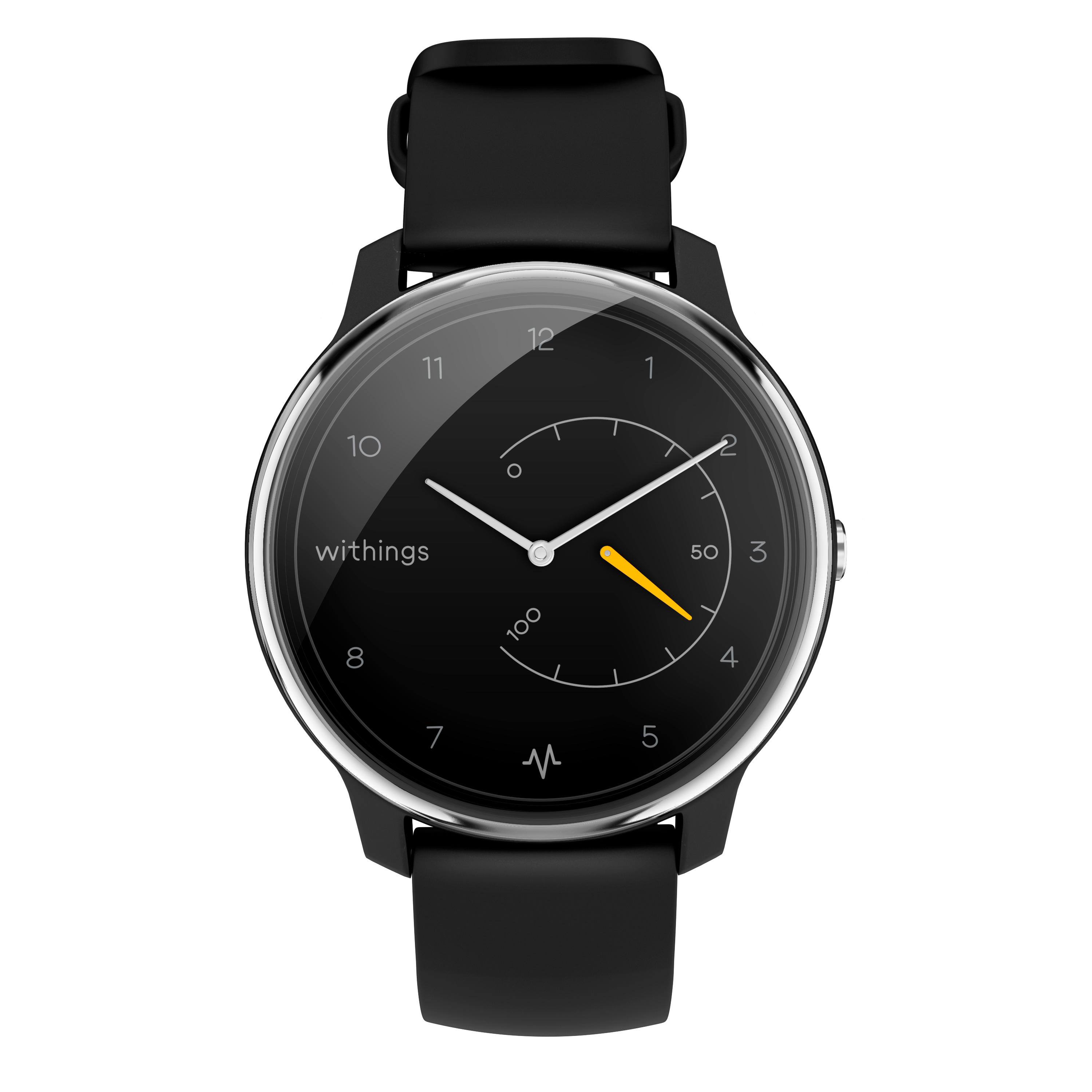 Ceas Smartwatch senzor cardio WITHINGS MOVE ECG Negru