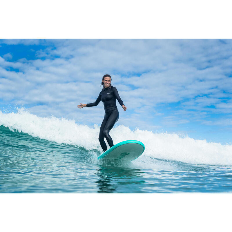 Uv-werende legging voor surfen dames 100 zwart