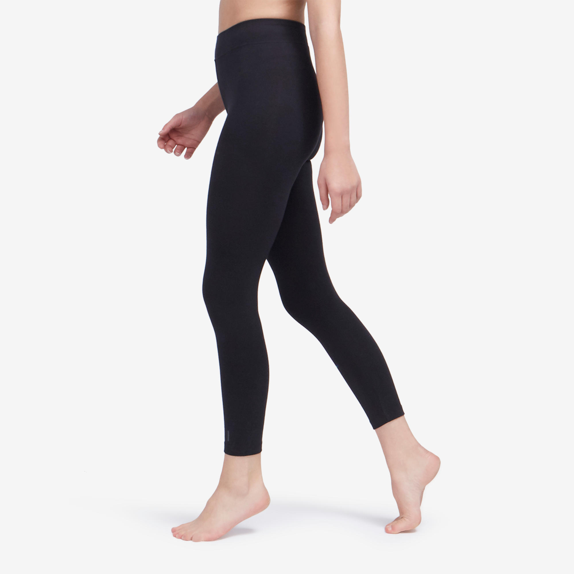 Leggings Fitness Mujer Negro Ultra Corte Slim 3/8