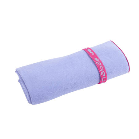 Microfibre Pool Towel Size M 60 x 80 cm - Light Purple