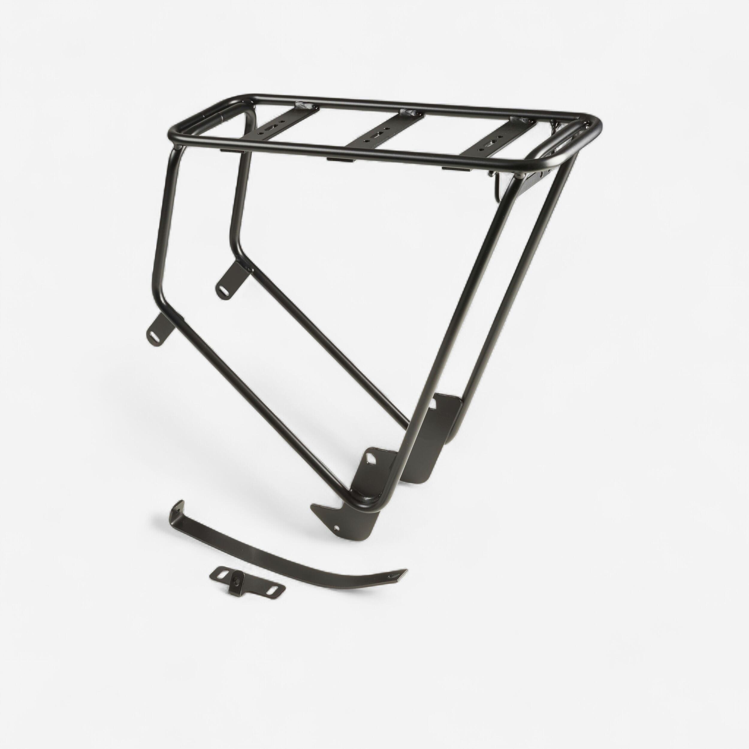 Elops 500 Size M Pannier Rack - Black 1/1