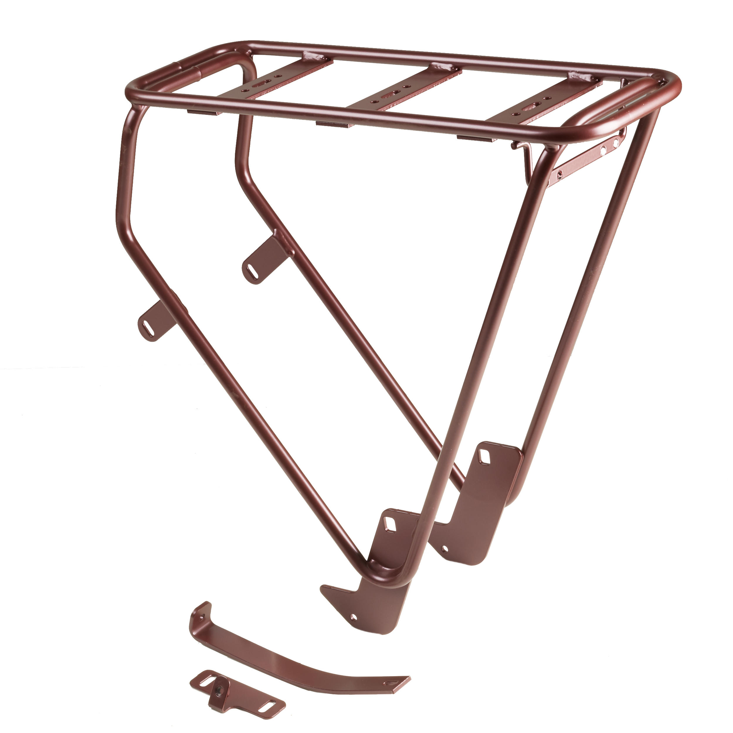 Decathlon UK Pannier Rack Elops 520 L - Burgundy | FREE Click & Collect at Stores and Asda. 365 Days return available.