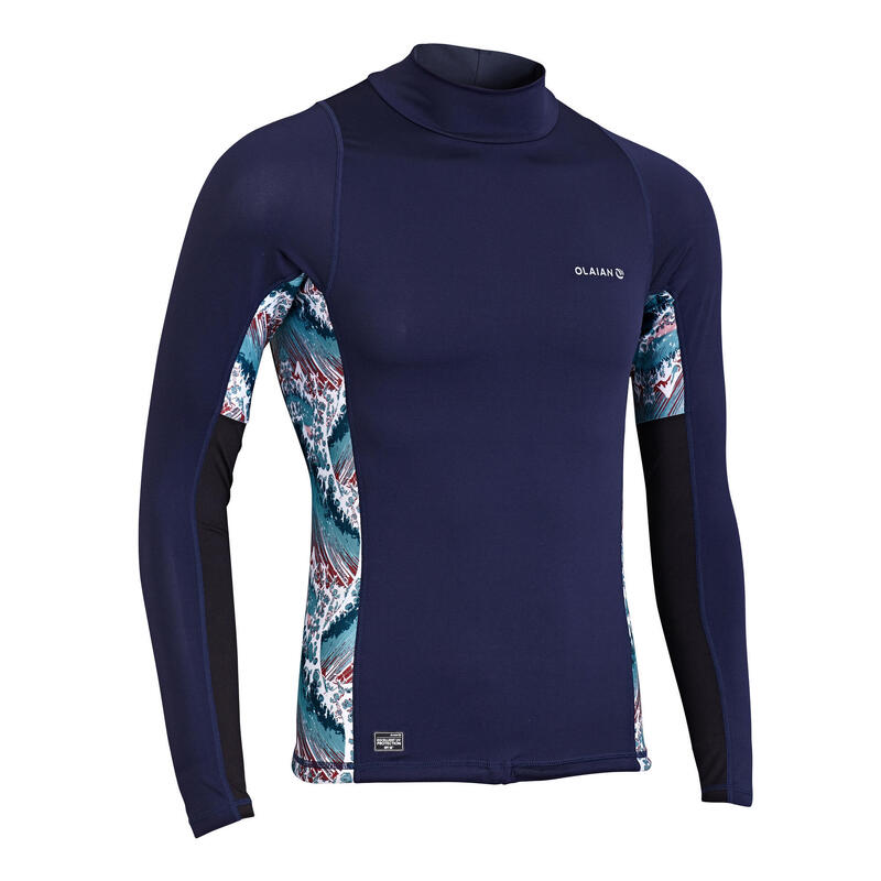 Men's Surfing Long Sleeve UV Protection Top T-Shirt 500 - Decathlon