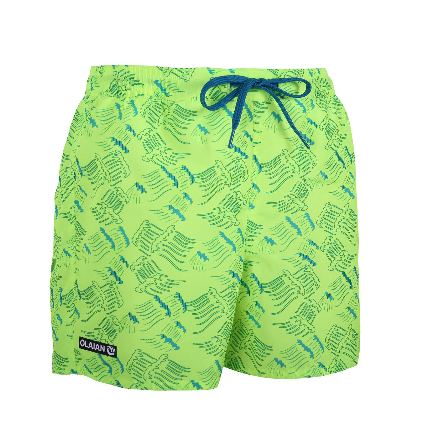 Kids' Boardshorts 100 - Yellow Kids' Boardshorts 100 - Yellow