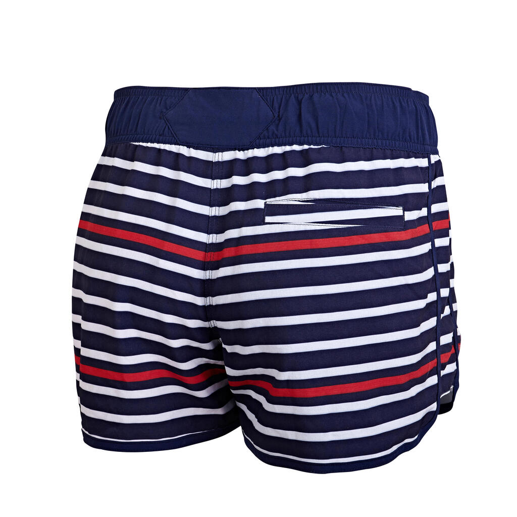 Boardshort surf femme TINI KAKI avec ceinture élastiquée et cordon de serrage