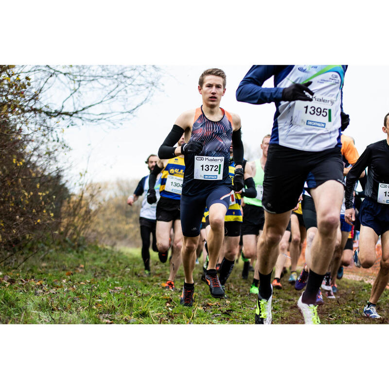 Szögescipő crossfutáshoz AT CROSS, fekete, narancssárga