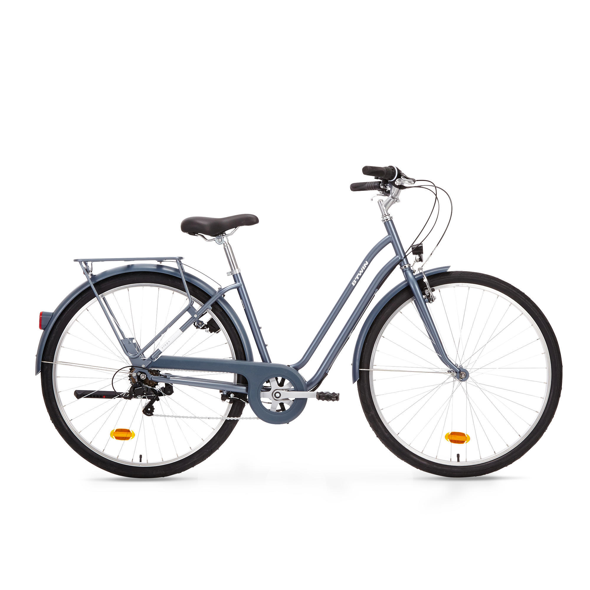 Bicicletă de oraș Cadru Jos Elops 120 Albastru decathlon.ro imagine 2022