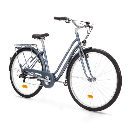 Міський велосипед Elops 120 з низькою рамою - Синій