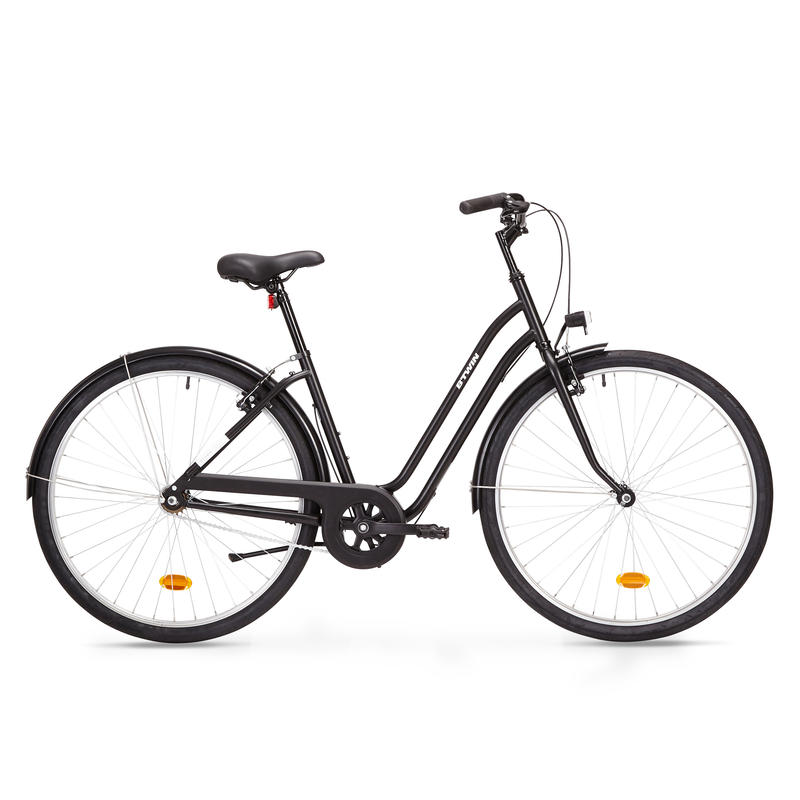 Городской велосипед мужской купить. Городской велосипед Elops 100. Велосипед b'Twin Elops 100. B'Twin Elops 520. Городской велосипед с низкой рамой Elops 100 Elops.