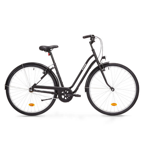 Second Hand - Bici città ELOPS 100 telaio basso nera
