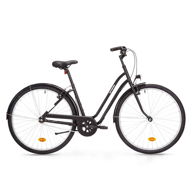 City Bike 28 Zoll Elops 100 LF Damen schwarz