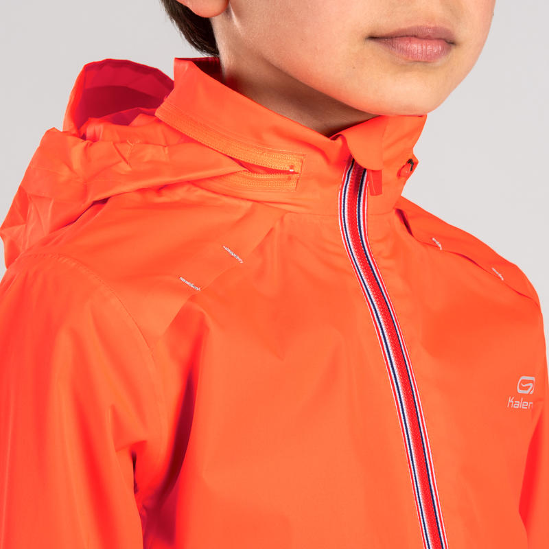 Kids' Athletics Rain Jacket Red Blue Decathlon