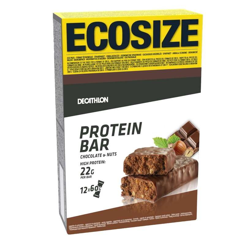 DOMYOS Protein Bar Ecosize x12 Chocolate Hazelnut