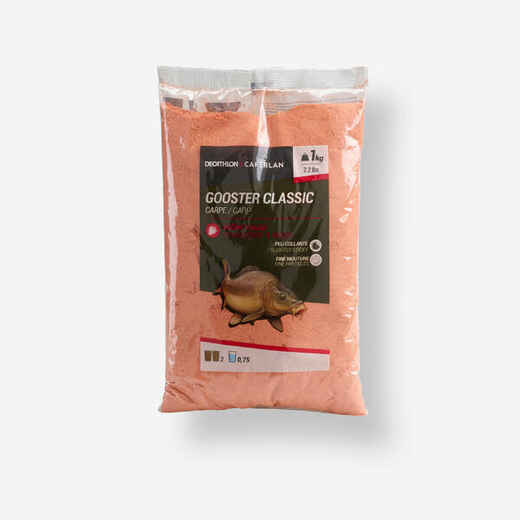 Grundfutter Gooster Classic Karpfen Erdbeere rot 1 kg