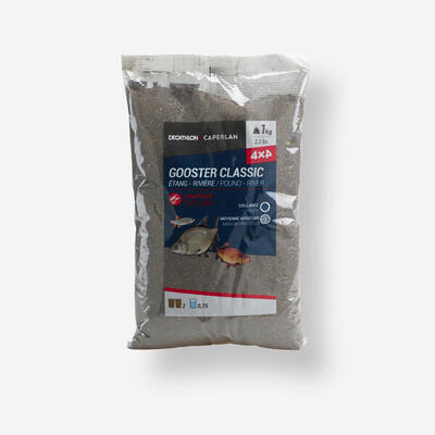 Lokaas voor alle vissen gooster 4x4 zwart 1 kg