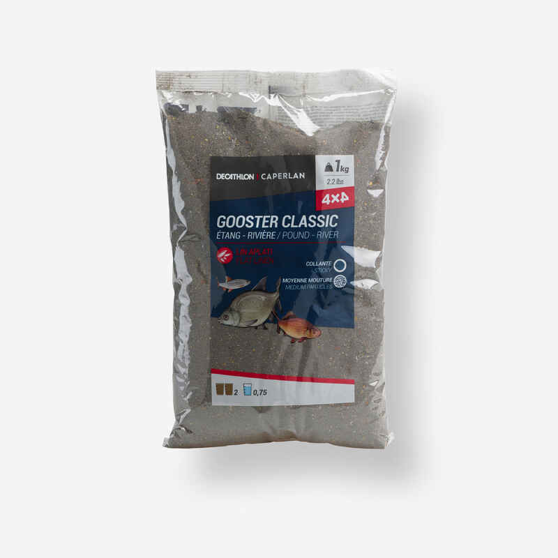 Futterzusatz Gooster Classic Alle Fische 4×4 schwarz 1 kg