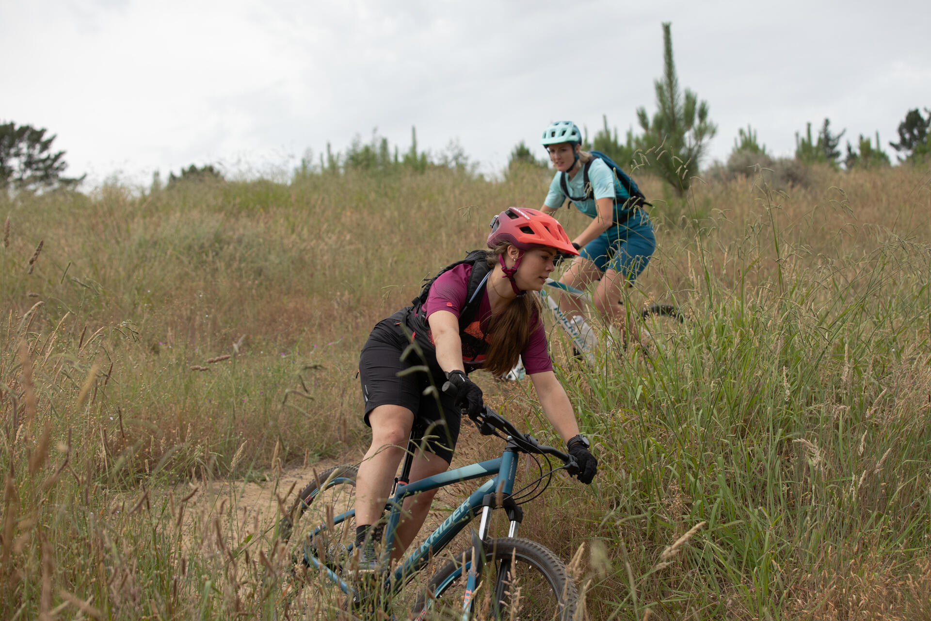 Mountain Biking Helmet EXPL 500 Pink Ombre