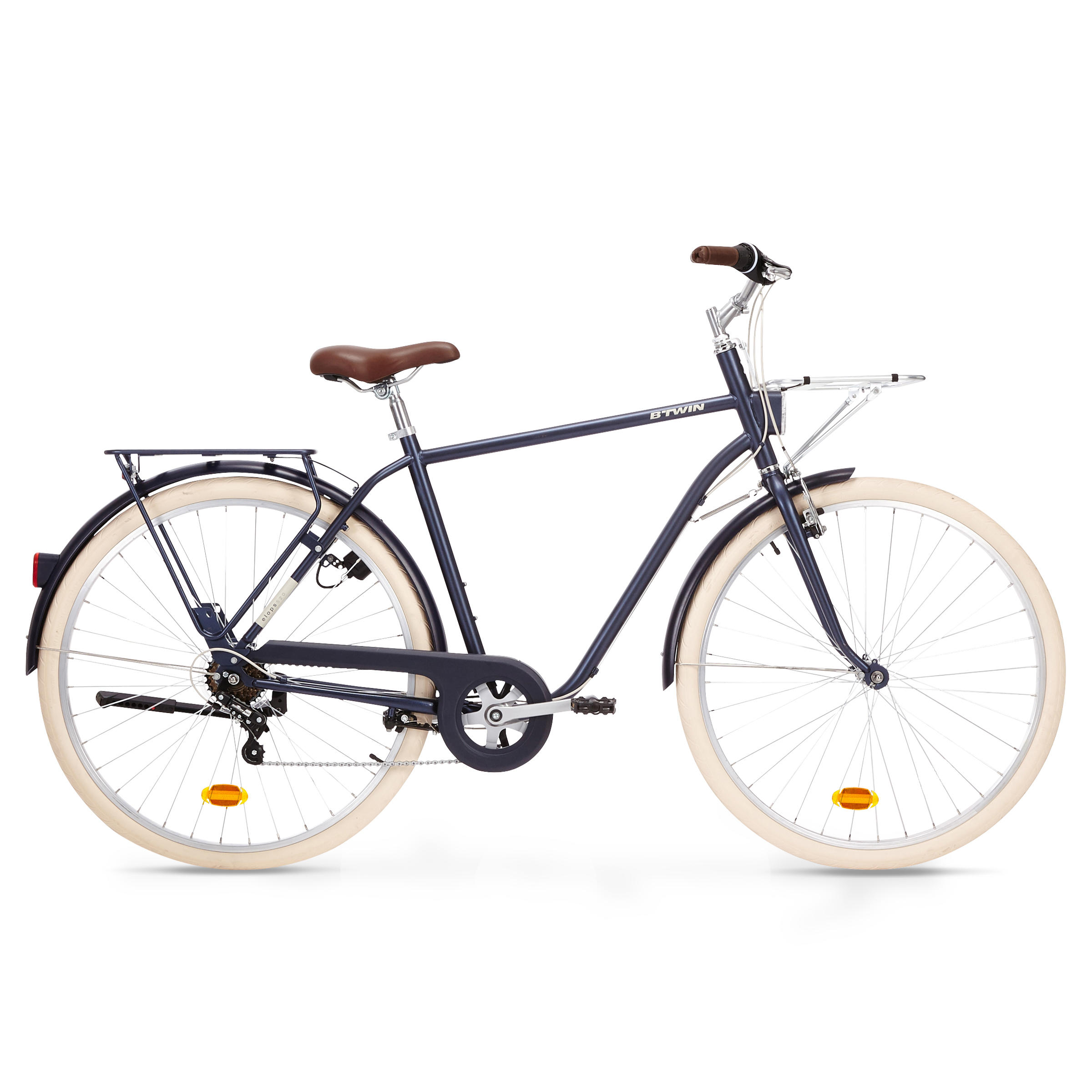Elops 520 High Frame City Bike - Blue 