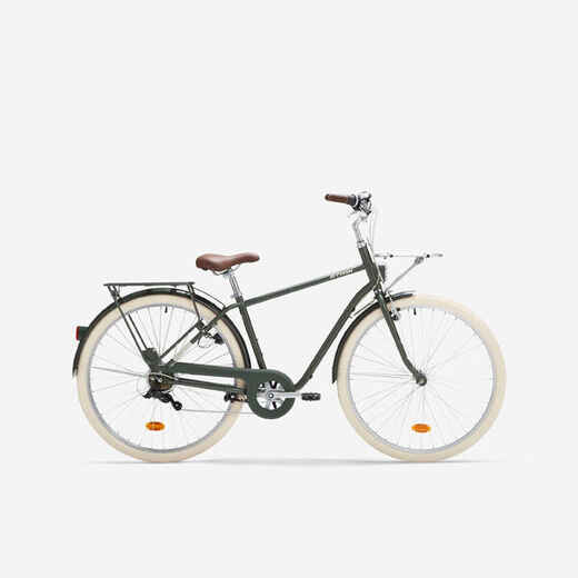 
      Mestský bicykel Elops 520 s vysokým rámom kaki
  