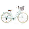 Mestský bicykel Elops 520 so zníženým rámom mätovozelený