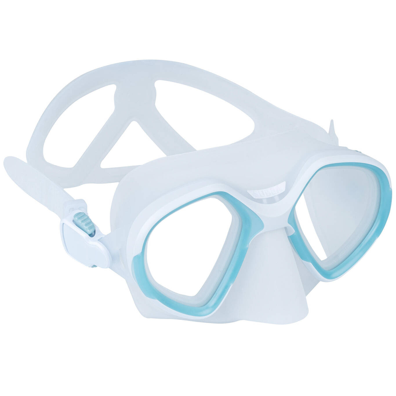 Freediving mask small volume 500 dual Arctic blue