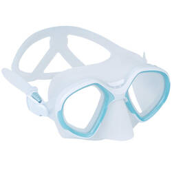 Freediving mask small volume 500 dual Arctic blue