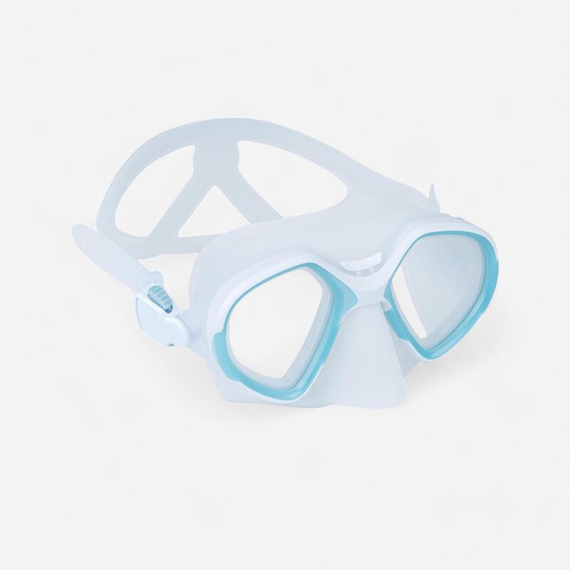Máscara de Apnea y Pesca Submarina FRD 500 Doble Cristal Compacta Gris