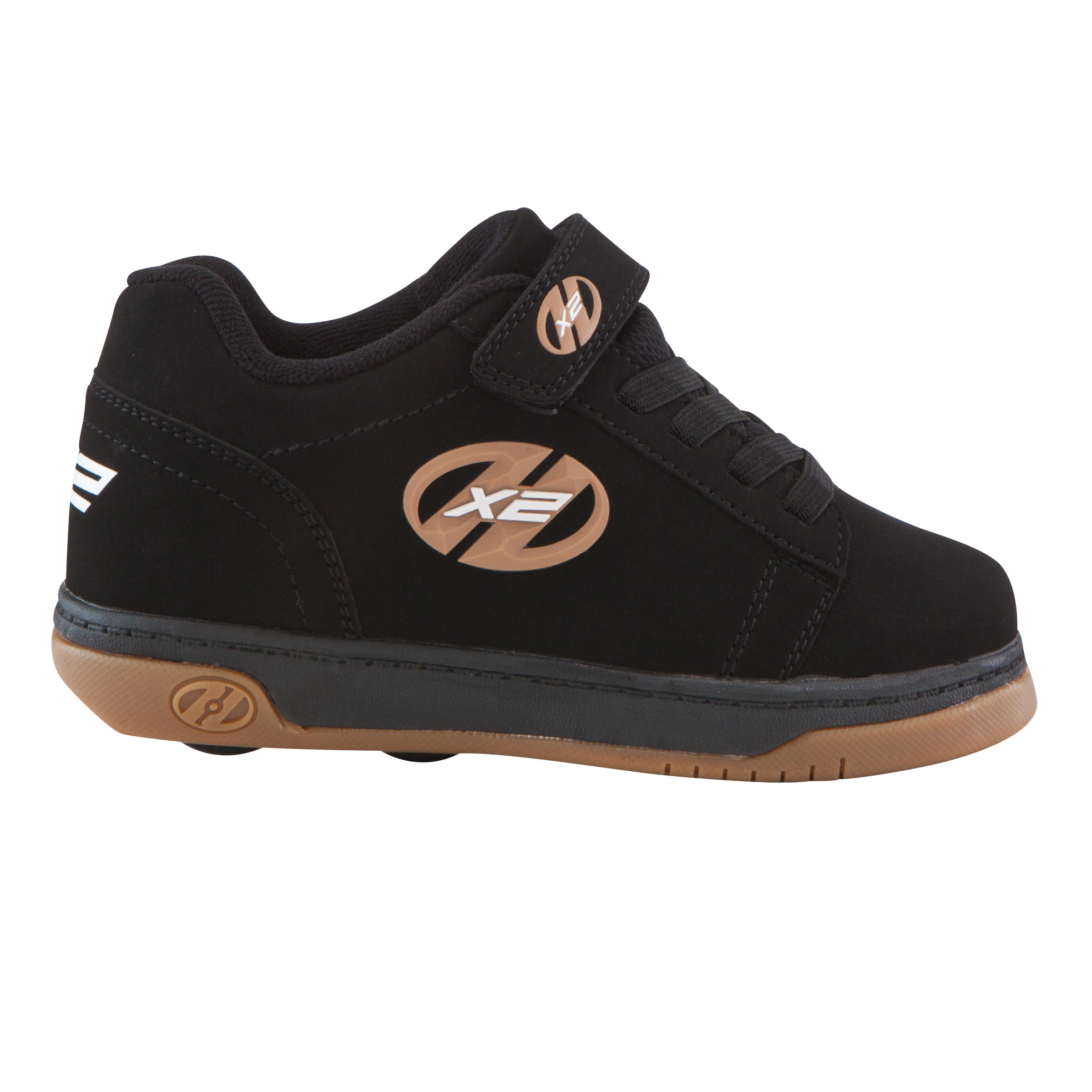 Dual Up Boy Roller Shoes - Black Gum 2/8