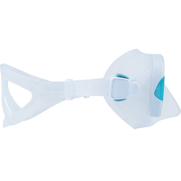 Freediving mask small volume 500 dual Arctic blue