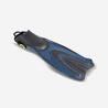 Scuba Diving Adjustable Fins with Elastic Strap SCD 500 OH Blue