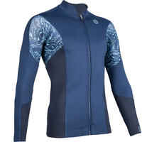 Men's top anti-UV long-sleeved 1.5 mm neoprene - Blue