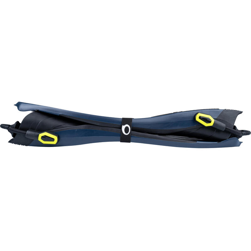 Aletas de buceo regulables con bungee SCD 500 OH Azul