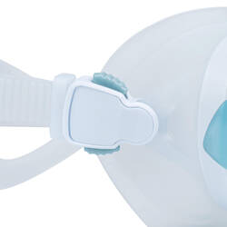 Freediving mask small volume 500 dual Arctic blue