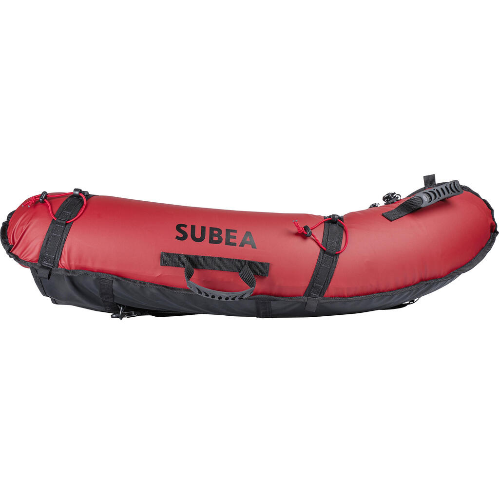 Spearfishing inflatable board with removable net SUBEA - XL format