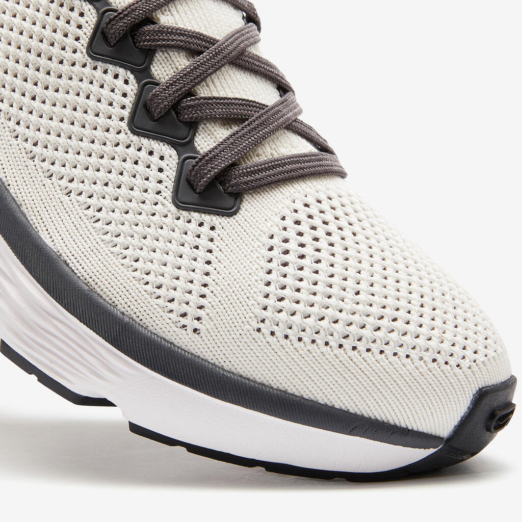 Confort Knit Running Shoes - Beige