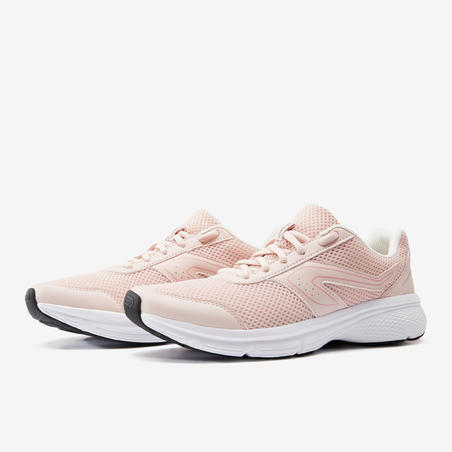 Кроссовки для бега женские бледно-розовые RUN CUSHION